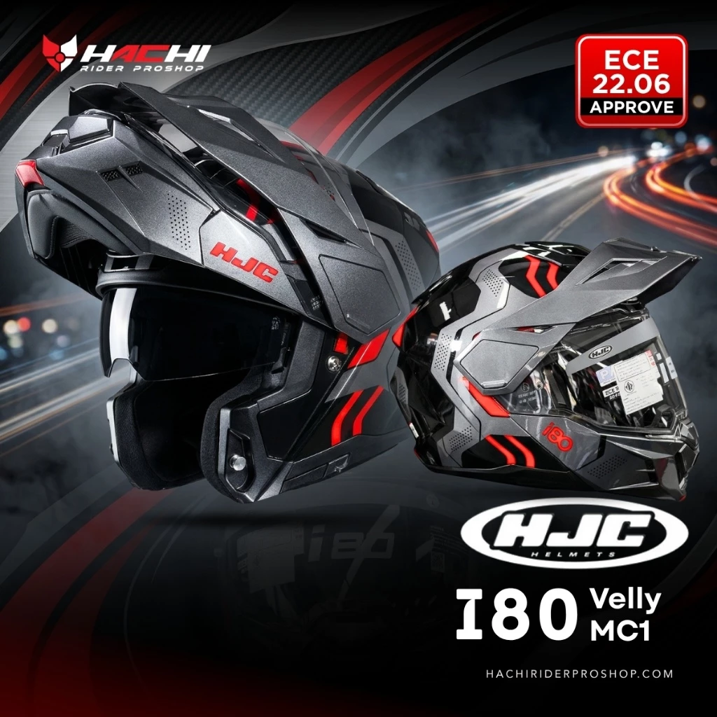 หมวกกันน็อคเปิดคาง HJC รุ่น i80 ทรงแอดเวนเจอร์ สำหรับสายทัวร์ริ่ง รวมทุกสีทุกลาย thumbnail 6