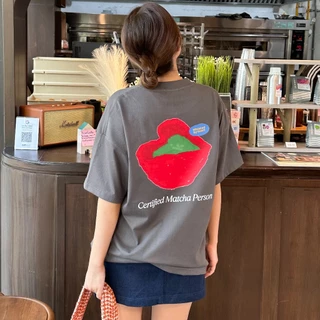 Kudsun's Oversized Tee - Certified Matcha Person เสื้อยืดโอเวอร์ไซส์