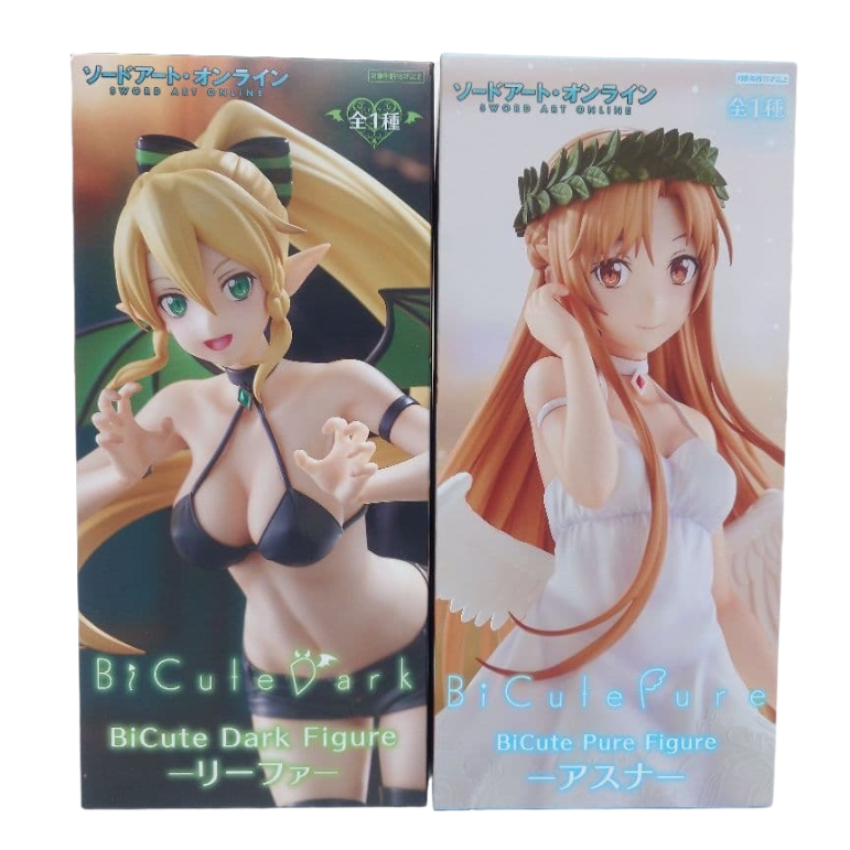 Furyu Sword Art Online BiCute Pure Figure Asuna Leafa Figure Japan Kirito Alice Sinon Silica