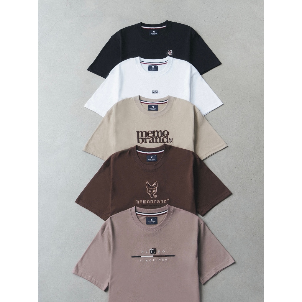 MeMo™ | Sale | รวมรุ่นขายดี !! (8-Bit EM,Fox Champ, Flag Bar,Emotion EM,Memo Utility) ผ้า Supersoft แขนสั้น ทรง Unisex