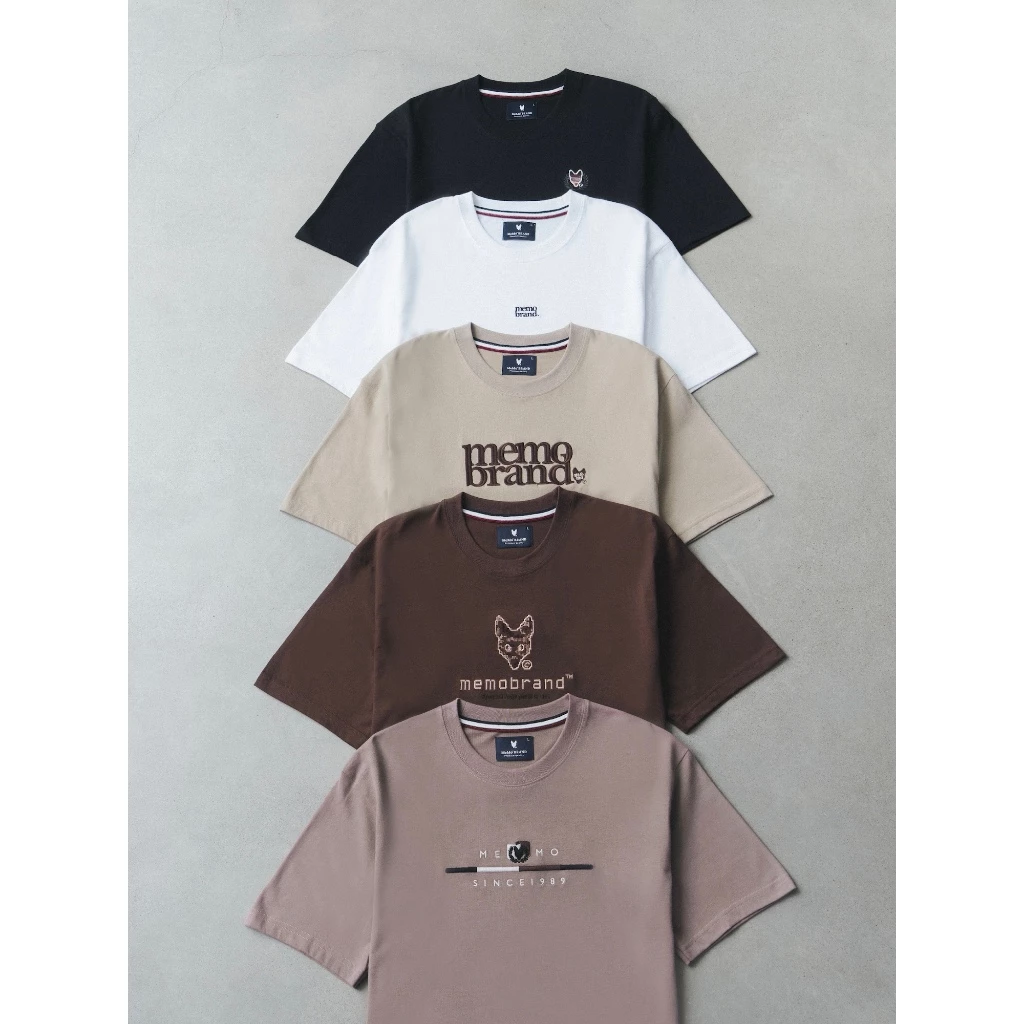 MeMo™ | รวมรุ่นขายดี !! (8-Bit EM,Fox Champ, Flag Bar,Emotion EM,Memo Utility) ผ้า Supersoft แขนสั้น ทรง Unisex