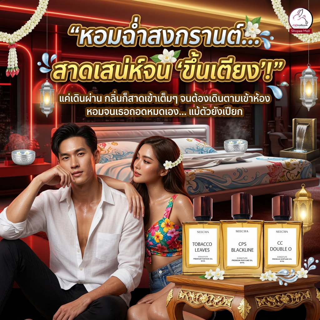 [ 5 กลิ่นน้ำหอม Unisex ] Seecha น้ำหอมสีชา หอมติดทนนาน น้ำหอม Unisex สีชา seecha oil perfume ขนาด 50 ml