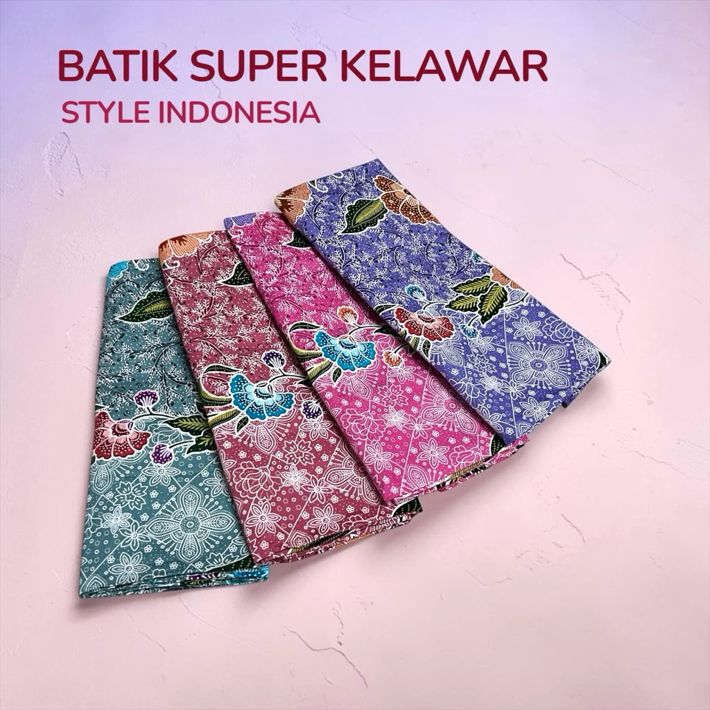 ผ้าถุงปาเต๊ะ หน้ากว้าง 2 เมตร BATIK SUPER