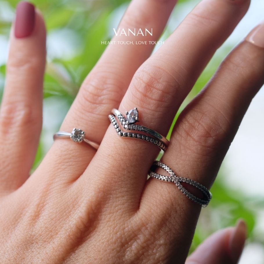 [โละทุน] Vanan แหวนเงินแท้ 925 ดีไซน์ Unique เรียบเท่ มีสไตล์ (ใส่ได้ทุกโอกาส) ราคา ถูกที่สุด ดีลบีเคเค แกลเลอรีภาพที่ 8