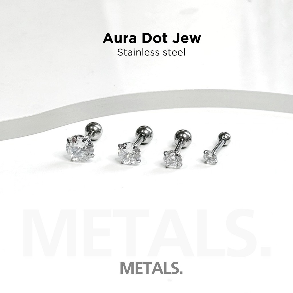 METALS  Aura Dot Jew จิวต่างหู สแตนเลส (WATERPROOF) EJ06
