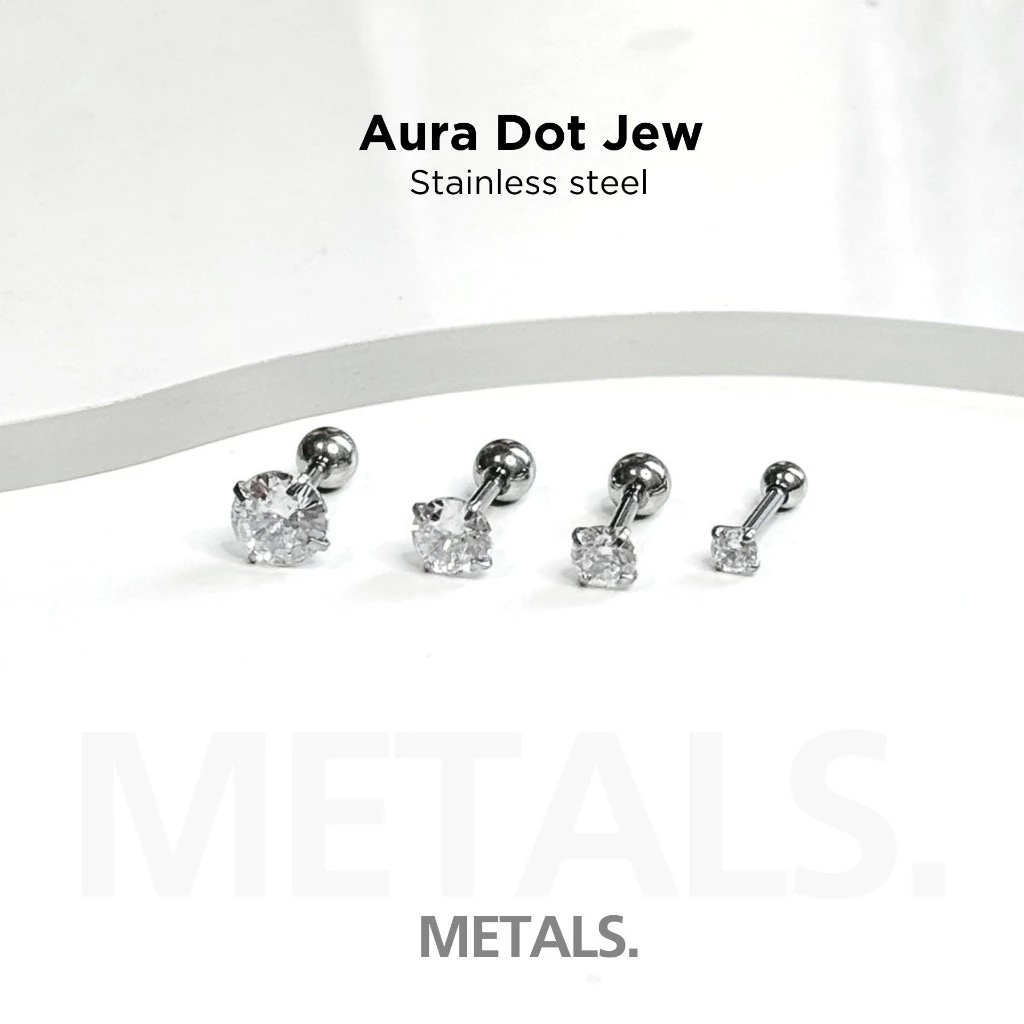 METALS Aura Dot Jew จิวต่างหู สแตนเลส (WATERPROOF) EJ06