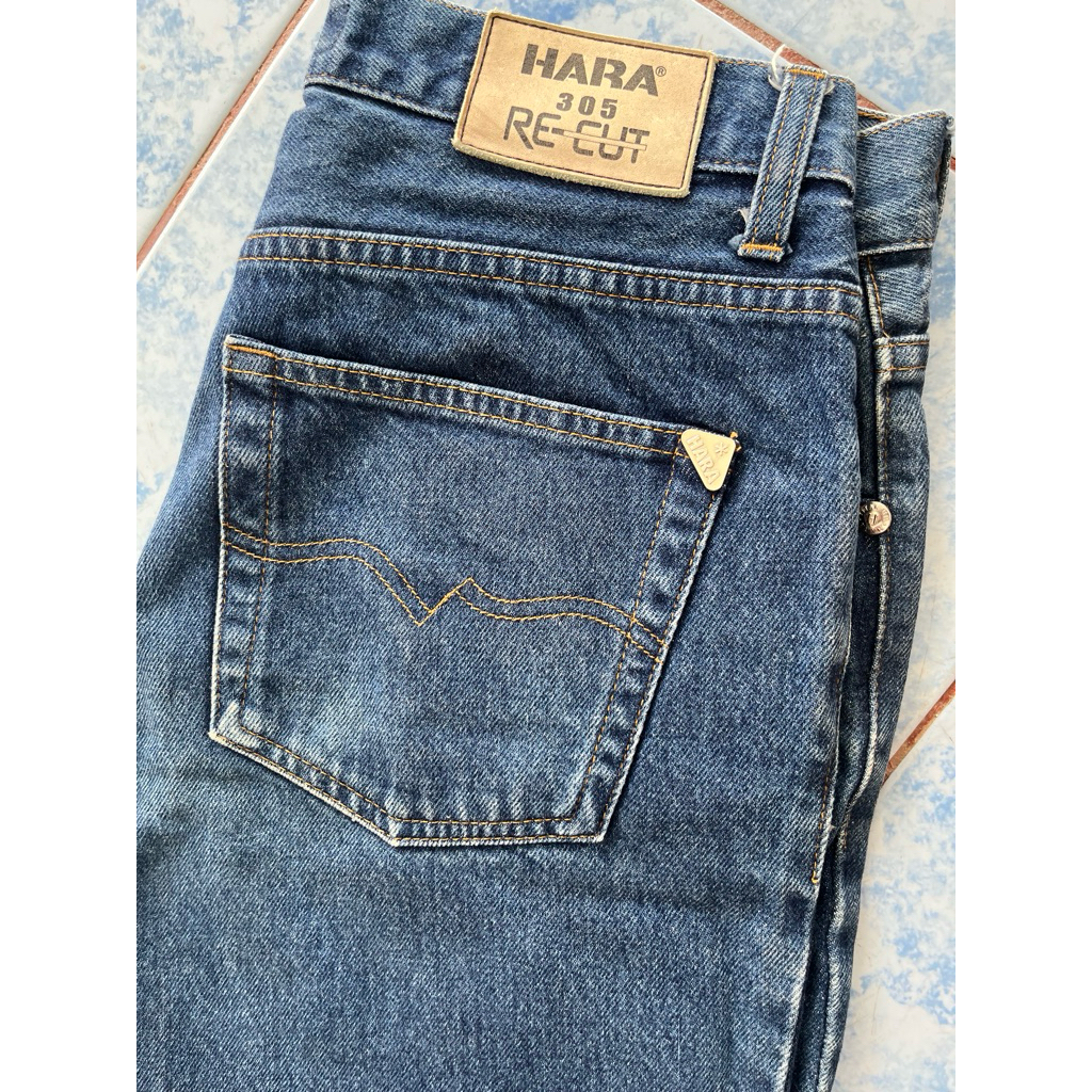 แบรนด์แท้HARA305 RE CUT ยีนส์ *มือสองของแท้