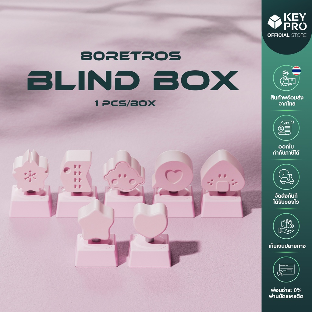 คีย์แคป 80Retros Blind Box  Artisan Keycap [สุ่มคละลาย]
