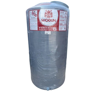 <พร้อมส่ง> ถังเก็บน้ำบนดิน Wave Shogun โชกุน - 1000 ลิตร สีเทา รุ่นประหยัด ราคาดี คุ้มค่า (เฉพาะถังไม่แถมลูกลอย)