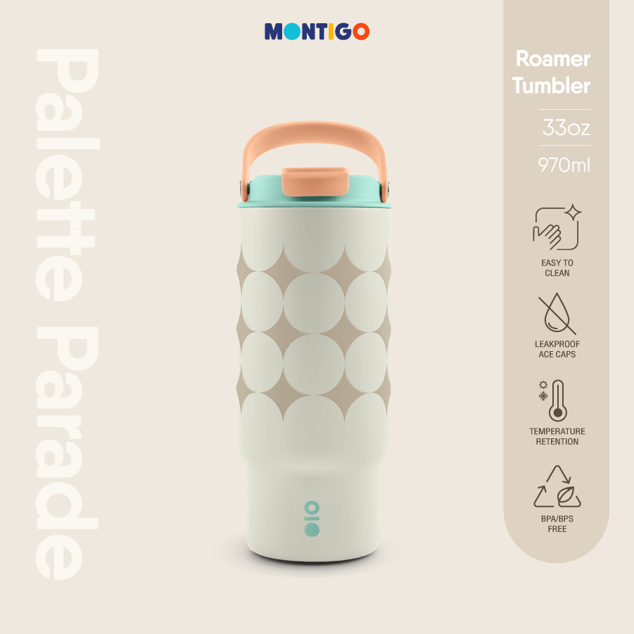 MONTIGO Palette Parade Roamer Tumbler Palette Grey 33OZ / 970ml (แก้วเก็บความเย็น - ร้อน)