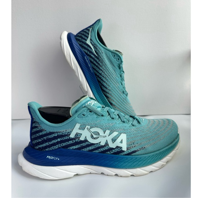 รองเท้าวิ่งมือสอง Hoka Mach 5 สี Ocean Mist/Evening Sky