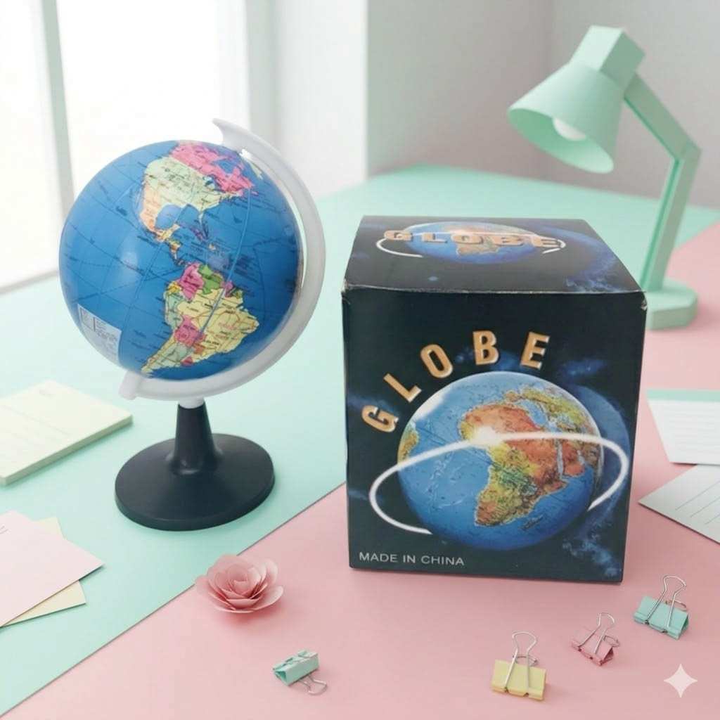 ลูกโลกตั้งโต๊ะ Globe โลกจำลองเพื่อการศึกษา ของตกแต่งโต๊ะทำงาน
