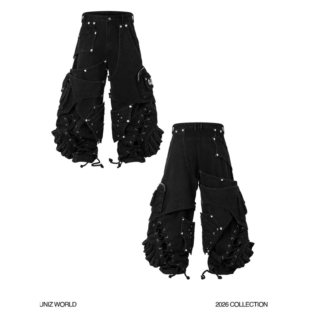 Pre-order (14-20days) แบรนด์เวียดนาม 🇻🇳 Unizworld | Dragon Slayer Pants (Pre-order 8 Weeks)🖤