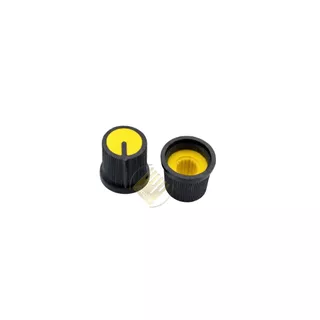 Knob AG3 จุกปุ่มหมุนวอลลุ่ม ขนาด 11x14x15 mm. แกนเฟือง 6 มิล ใช้กับเครื่องขยายเสียง ปรับเสียง