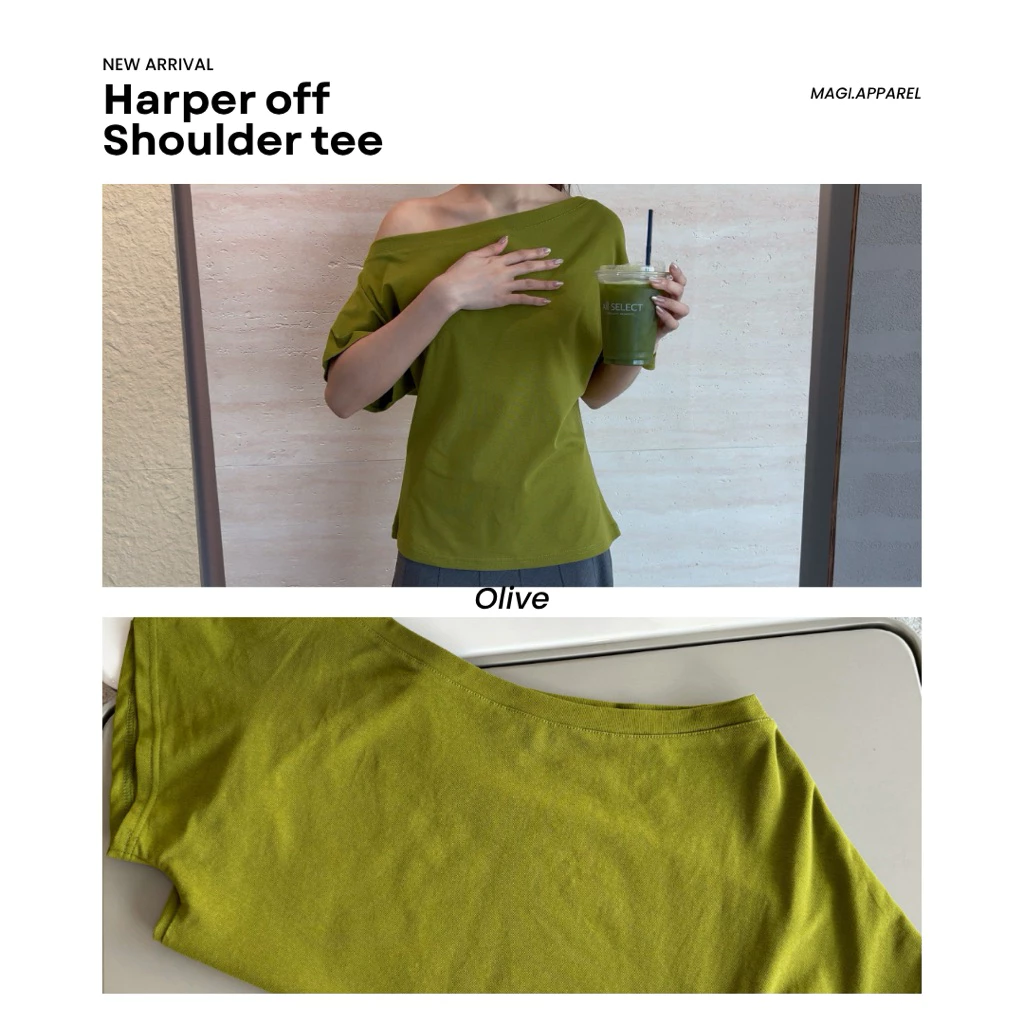Haper Off-Shoulder Tee เสื้อปาดไหล่