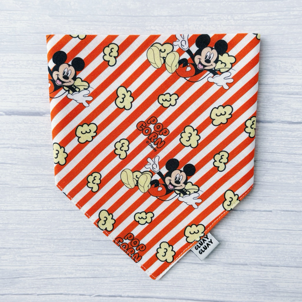 GLUAY GLUAY - ผ้าพันคอหมาแมว ผ้าพันคอสัตว์เลี้ยง - Popcorn Stripe