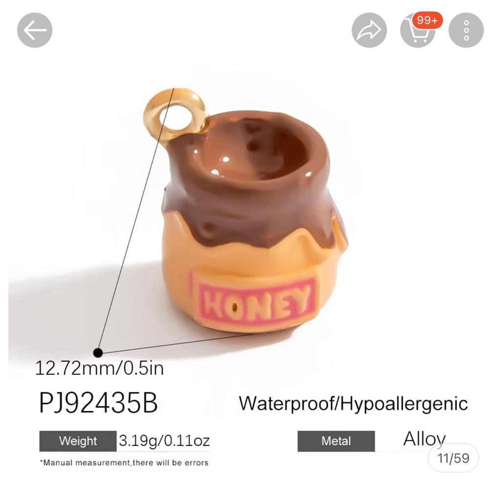 Honey Pot Charm 🍯✨ – Cute Luxury | ME~FIMUE