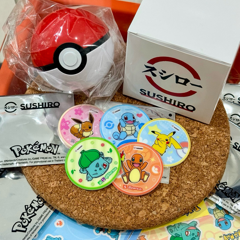 SUSHIRO X POKÉMON การ์ด และ Token เหรียญโปเกมอน จากร้าน Sushiro 🇹🇭 🇯🇵