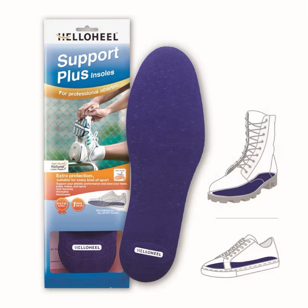 Hello Heel Support plus แผ่นรองพื่นอย่างดี ป้องกันและลดแรงกระแทกที่เท้า