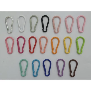 (#203)พวงกุญแจตะขอ คาราบิเนอร์ โลหะผสมอลูมิเนียม 13 สี ราคาต่อ 1ชิ้น