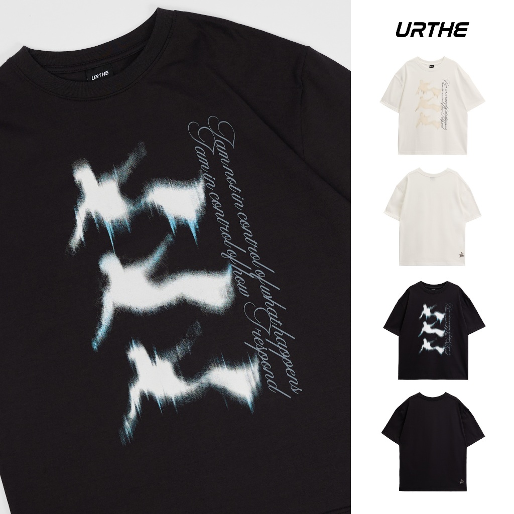 URTHE - เสื้อยืด เสื้อสกรีน Oversize รุ่น FREEFALL OVERSIZE T-SHIRT