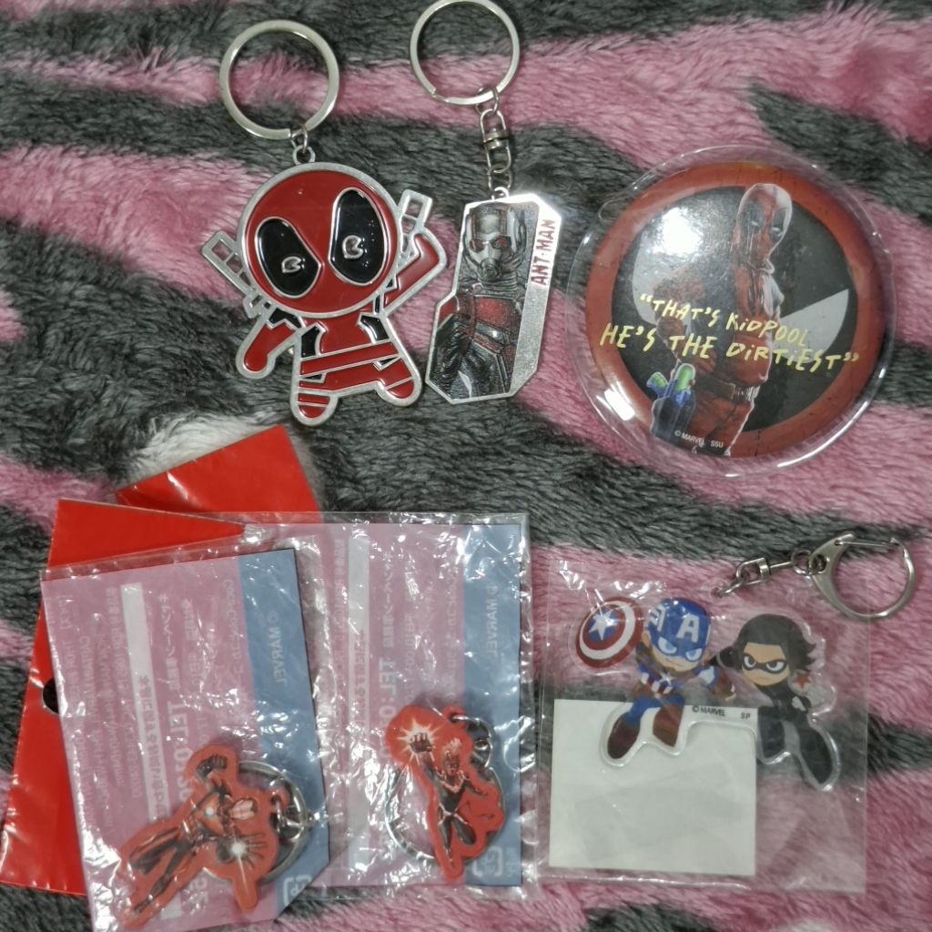 รวมงานพวงกุญแจ เข็มกลัด งานฮีโร่ งาน marvel , DC