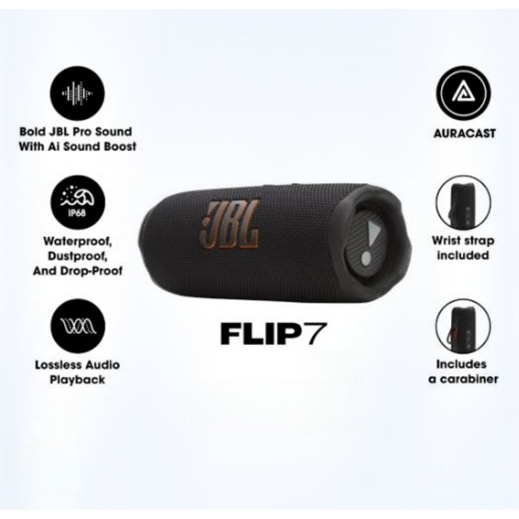 JBL Flip 7 ลำโพงบลูทูธแบบพกพา✅️สินค้าแท้💯%🆕️สินค้าใหม่มือ1