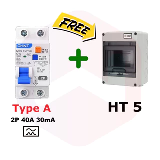 CHINT RCCB Type B NL210 เบรกเกอร์กันดูด รถEV Breaker RCD Type A EV Charger ตัดกระแสไฟรั่วลงดิน
