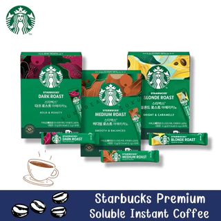 สตาร์บัคส์ กาแฟดำผงสำเร็จรูปชนิดซอง (1.1g x 10 ซอง)🇨🇭Starbucks Premium Soluble Instant Coffee 10 Sticks