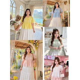 มาใหม่5สีเลยค่ะ เสื้อแขนตุ๊กตา กระดุมหน้าสีพาสเทลน่ารักมาก