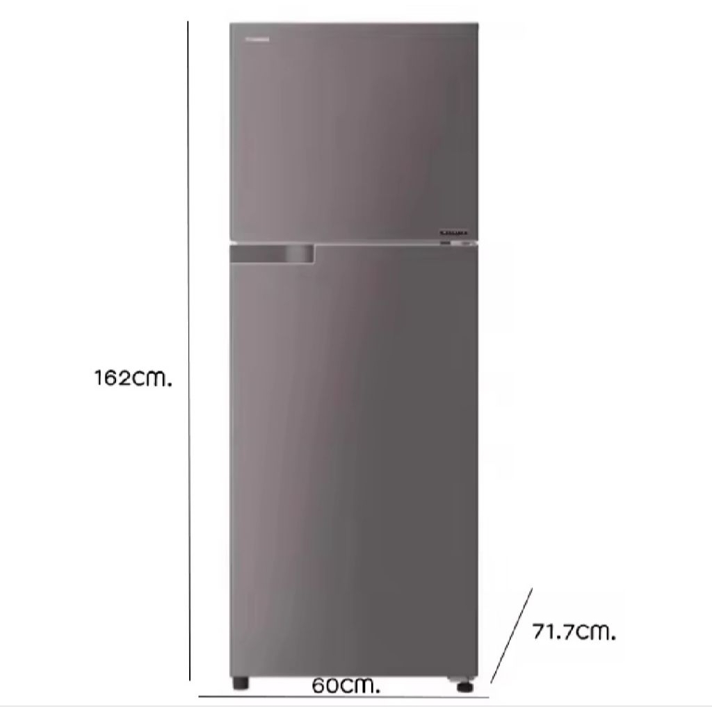 ตู้เย็น 2 ประตู 10.9คิว TOSHIBA  รุ่นGR-T32KBZ Inverter(มือสอง ขายตามสภาพ)