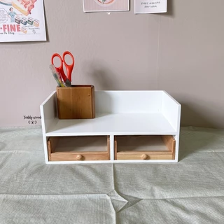 ชั้นวางของ ชั้นวางเครื่องสำอาง ไม้จริง