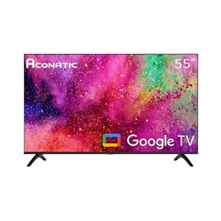 ACONATIC Smart TV ทีวีอัจฉริยะ 4K UHD Google TV 55 นิ้ว รุ่น 55US800AN รีโมทสั่งการด้วยเสียง