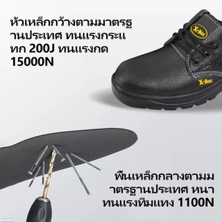 G02 Safety Shoes รองเท้าเซฟตี้ หัวเหล็ก พื้นเหล็ก รองเท้านิรภัย Size 36-47 (ไม่มีกล่อง)