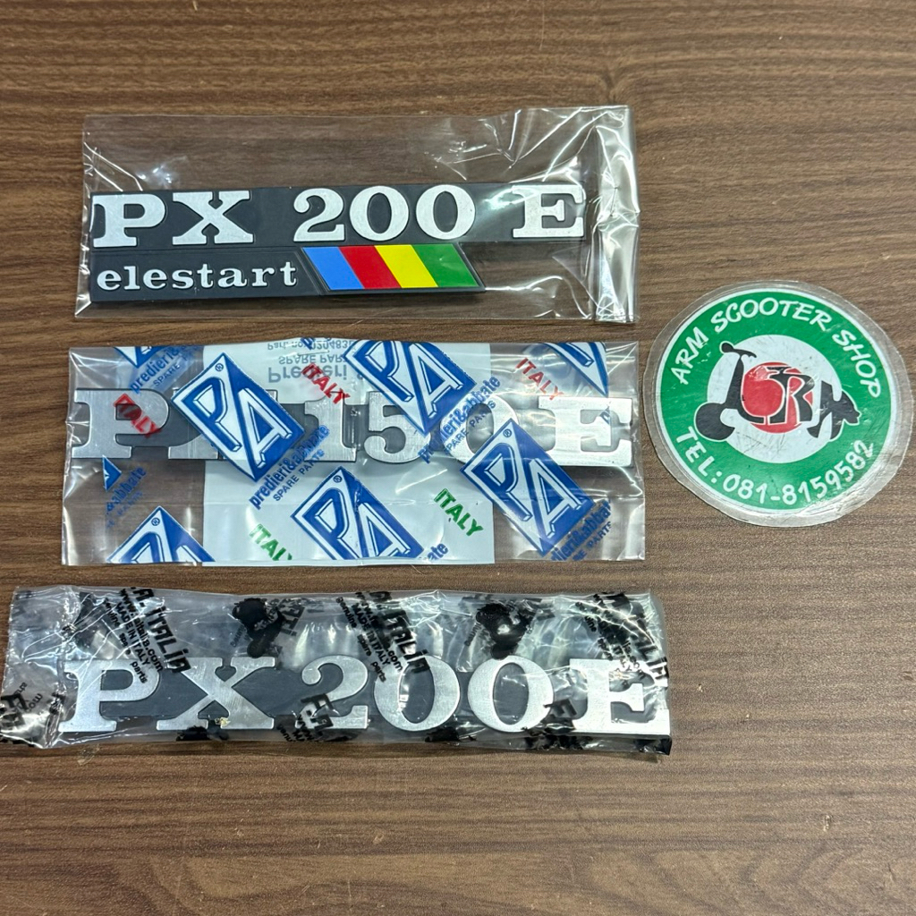 ตัวหนังสือvespa px **แท้ FA.อิตาลี/ลายเซ็นต์vespa px / โลโก้vespa px