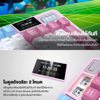 FANTECH x ONE PIECE คียบอร์ดเกมมิ่งไร้สาย 100% ลายวันพีชลิขสิทธิ์แท้ รุ่น MK896 keyboard mechanical