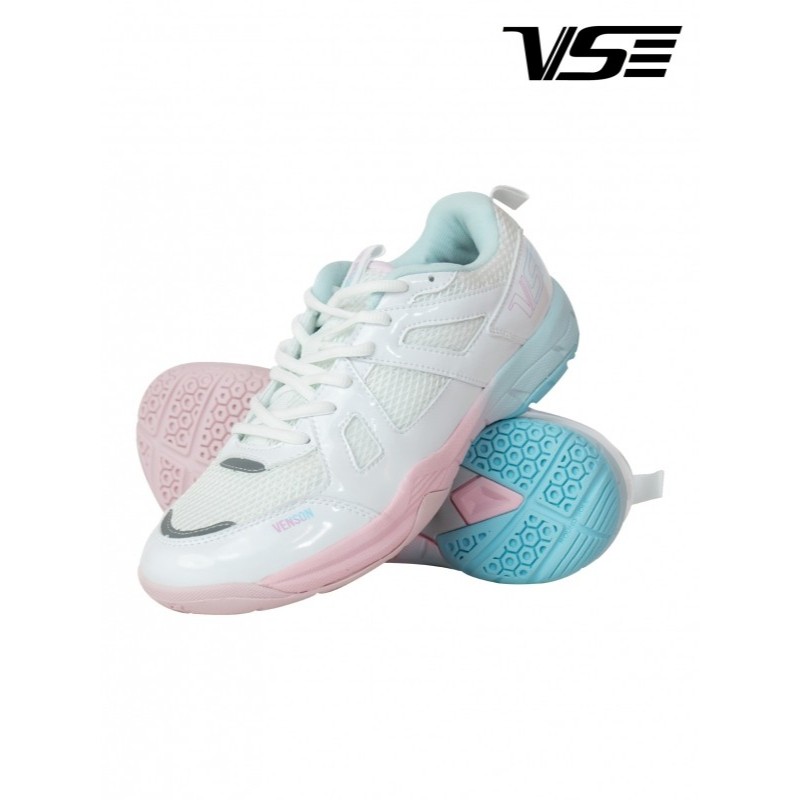 รองเท้าแบดมินตัน รองเท้ากีฬา VS รุ่น FLASH VS166 WHITE/PINK