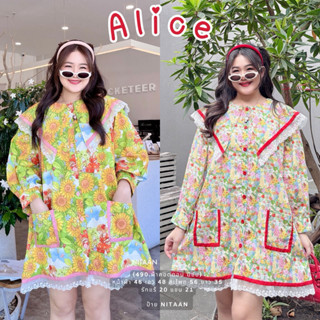 NITAAN 🍅 ALICE DRESS น้องอลิส สวยมาก ดีเทลจอสระอึ้ง คอตตอน ม…