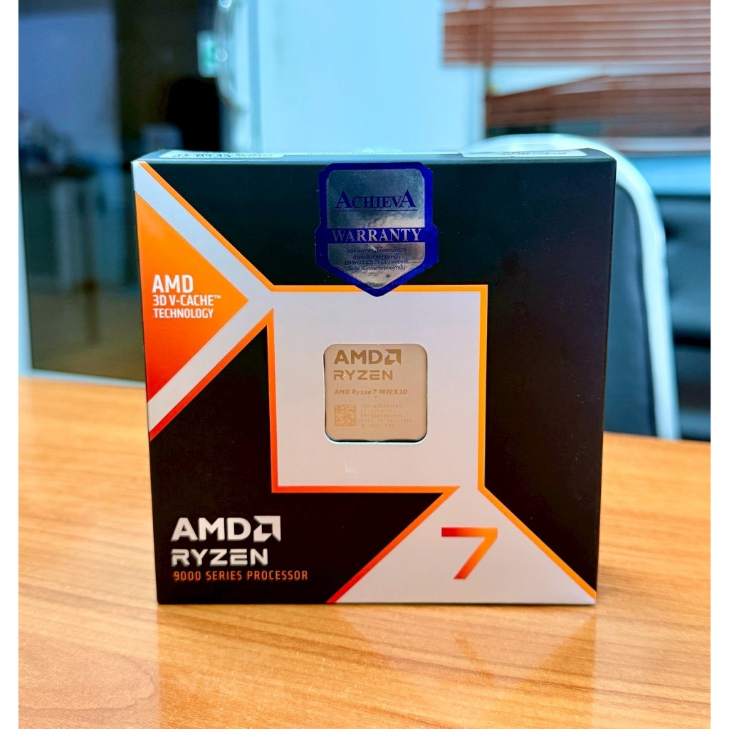 CPU (ซีพียู) AMD RYZEN 7 9800X3D 8C/16T 4.7-5.2GHz (AMD SOCKET AM5) มือ1 ประกัน 3 ปี (05-2029) ADVIC