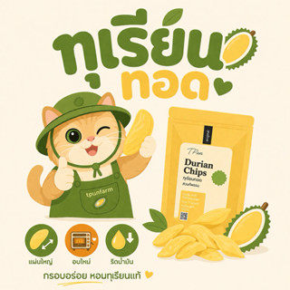 ทุเรียนทอดโฮมเมด เกรดพรีเมี่ยม-  Durian Chips Premium grade …
