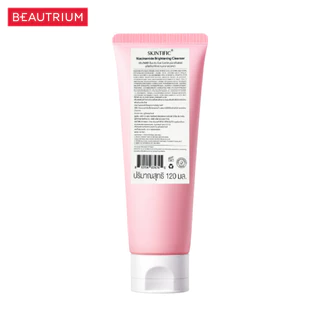 SKINTIFIC Niacinamide Brightening Cleanser ผลิตภัณฑ์ทำความสะอาดผิวหน้า 120ml