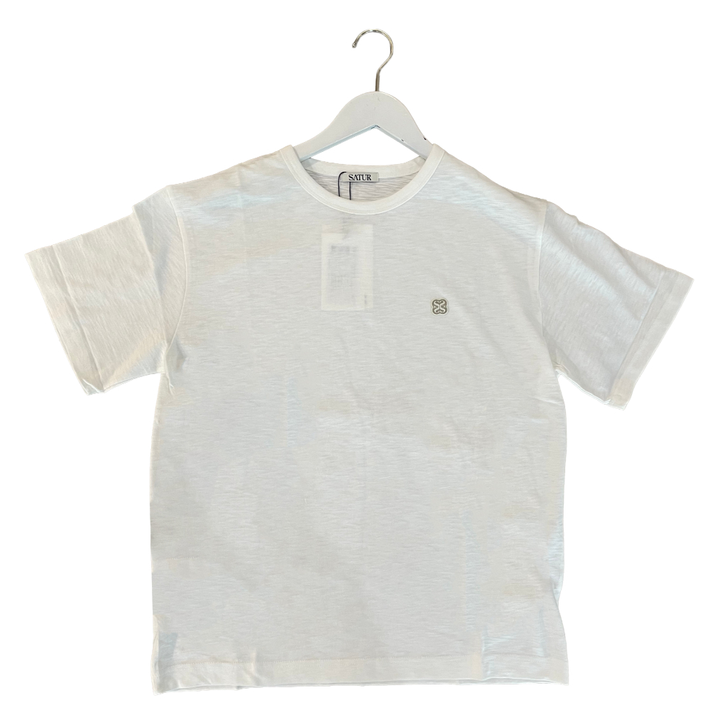 SATUR เสื้อยืด รุ่น All Day Supima Comfort White