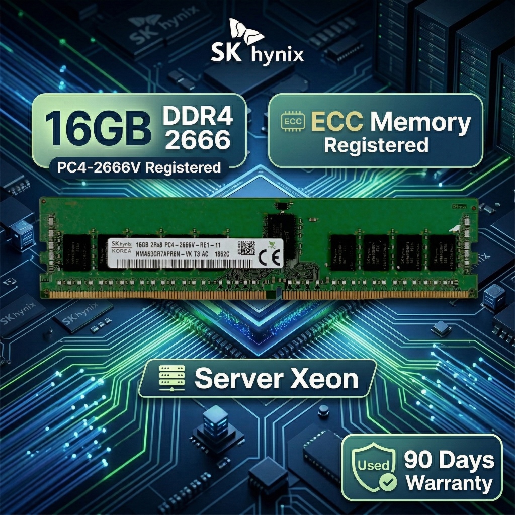 RAM Server SK hynix 16GB DDR4 2666MHz ECC Registered มือสอง ประกัน 90 วัน