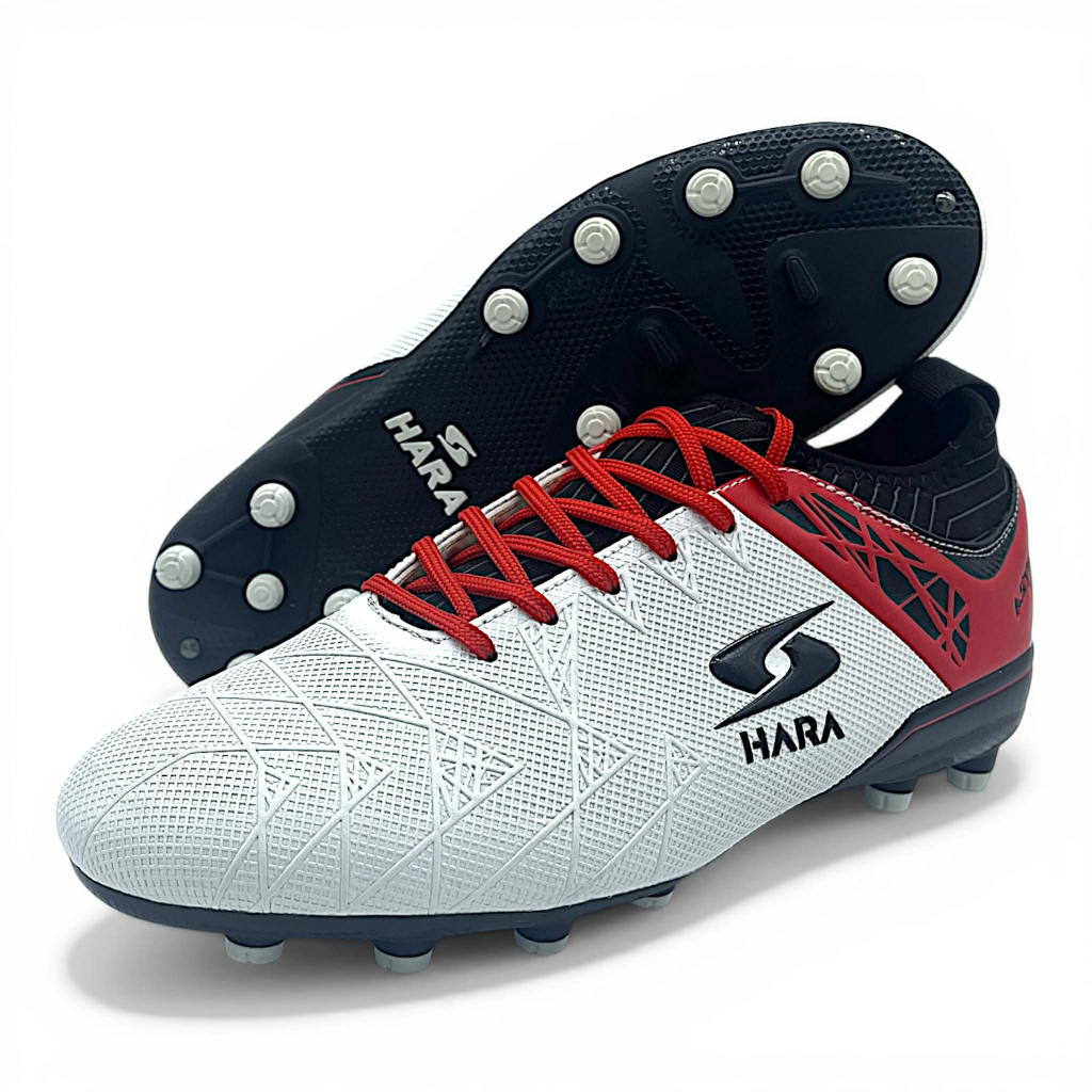 HARA Sport รุ่น Astro รองเท้าสตั๊ด หน้ากว้าง รองเท้าฟุตบอล รุ่น F31 สีขาว
