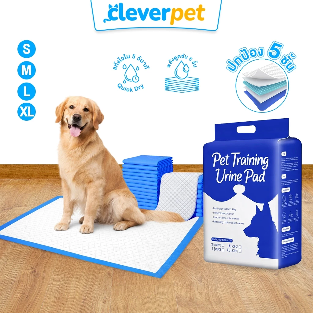 [ส่งฟรี🇹🇭] CleverPet แผ่นรองฉี่สุนัข แผ่นรองฉี่แมว Dog Training Pad