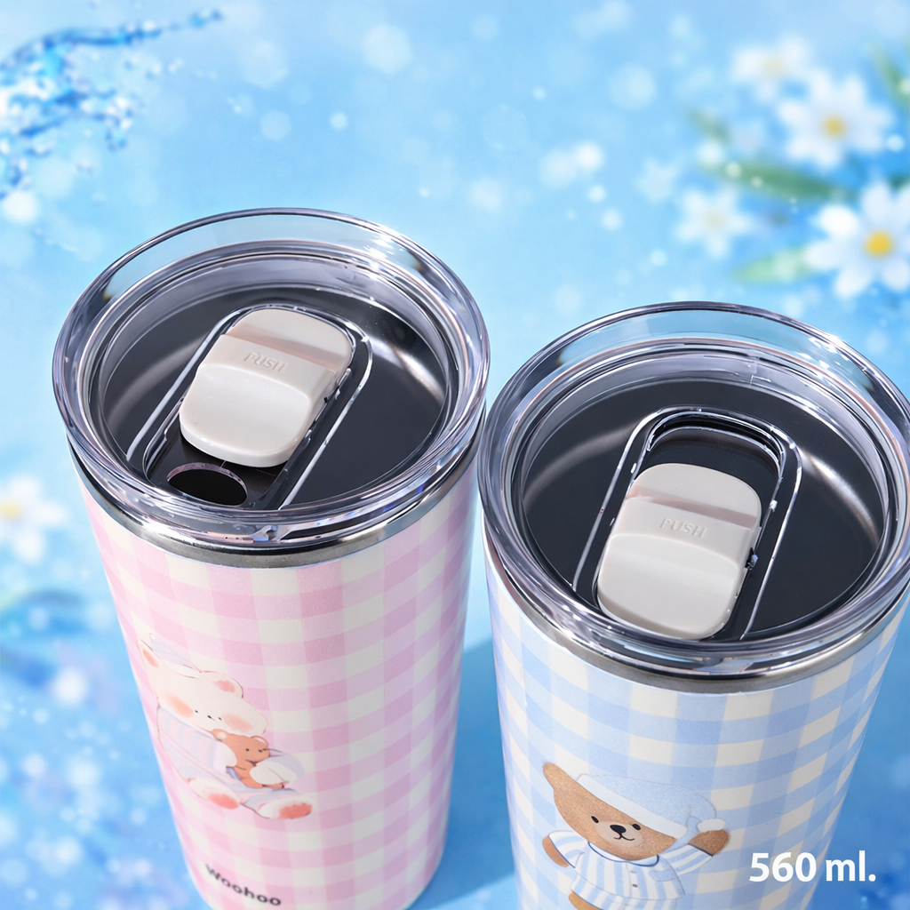 แก้วเก็บความเย็นลายกระต่าย Woohoo 560ml รูปที่ 3