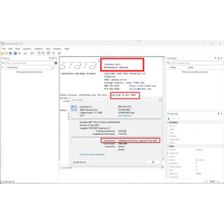 Stata MP 19 [64-CORE] โปรแกรมวิเคราะห์ข้อมูล สำหรับ Windows และ Mac
