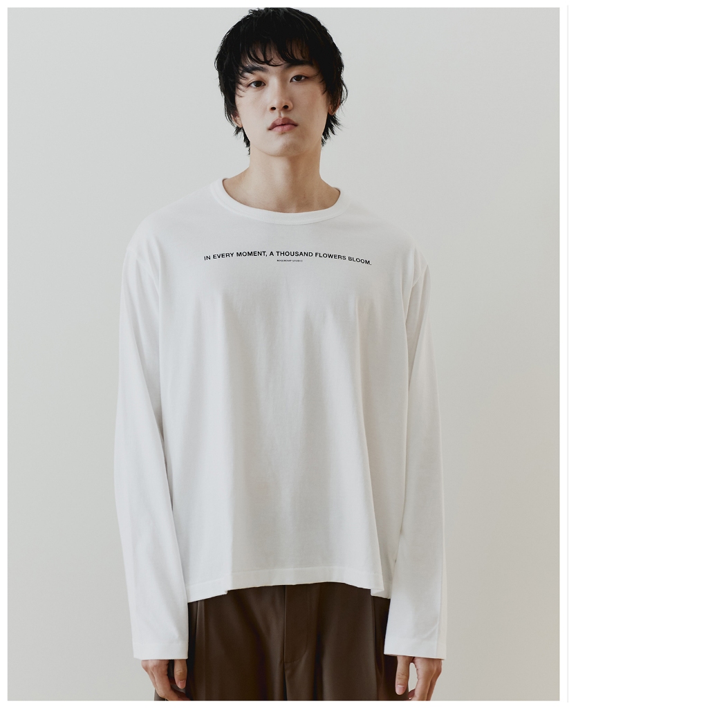 DAILY LONG SLEEVE T-SHIRTS (WHITE) - เสื้อยืด แขนยาว