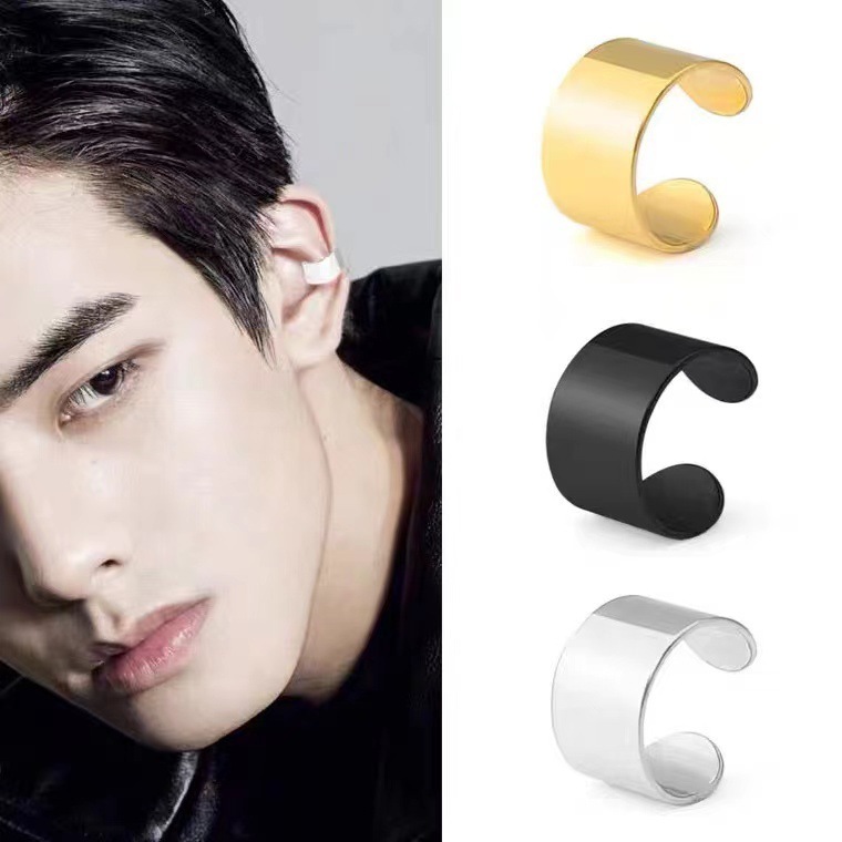 ต่างหู ไม่ต้องเจาะหู ตุ้มหู จิว Trade Fashion Simple Personality Pierced Ear Cuffs Ear Clip Earrings Jewelry - 1 ข้าง
