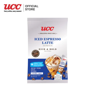 UCC Iced Espresso Latte Instant Coffee Mix เอสเปรสโซ ลาเต้ กาแฟปรุงสำเร็จชนิดผง 15ก.x4ซอง